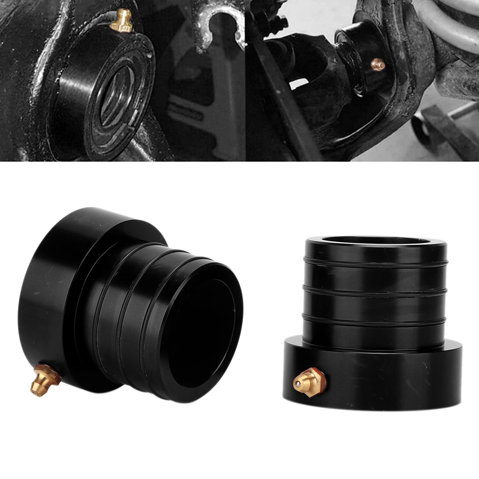 Kit de Sello de Tubo del Eje Delantero MG21103 par de Repuesto para Grand Cherokee Dana 30 44 1984 2001 (BLACK)