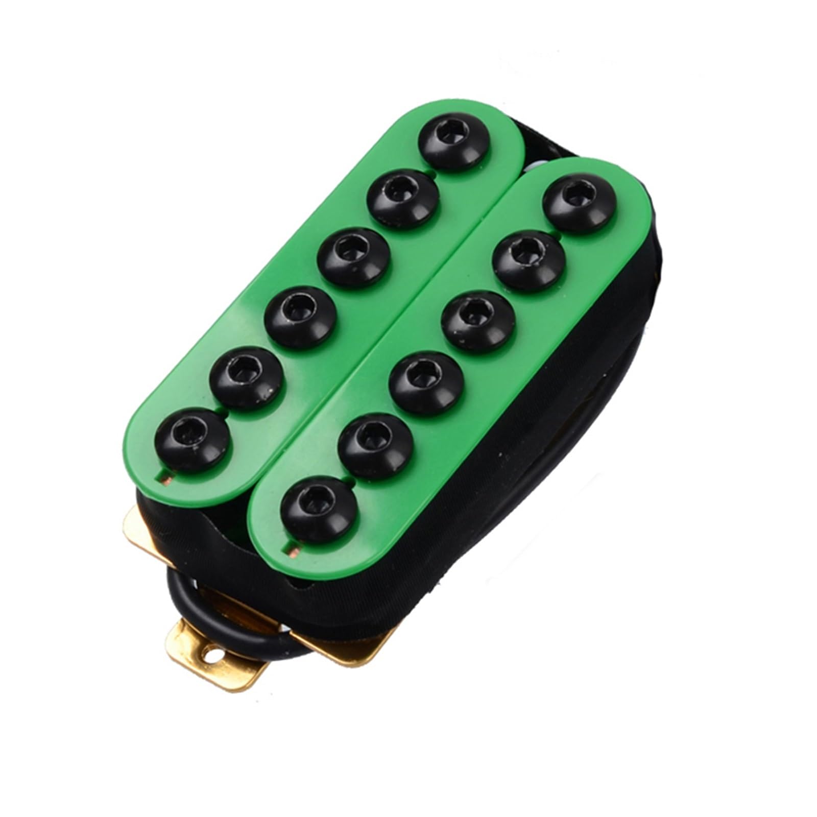 Pastillas de Guitarra electrica Pastillas De Guitarra Eléctrica De Doble Bobina Ajustables Humbucker Green (Color : Neck and Bridge)