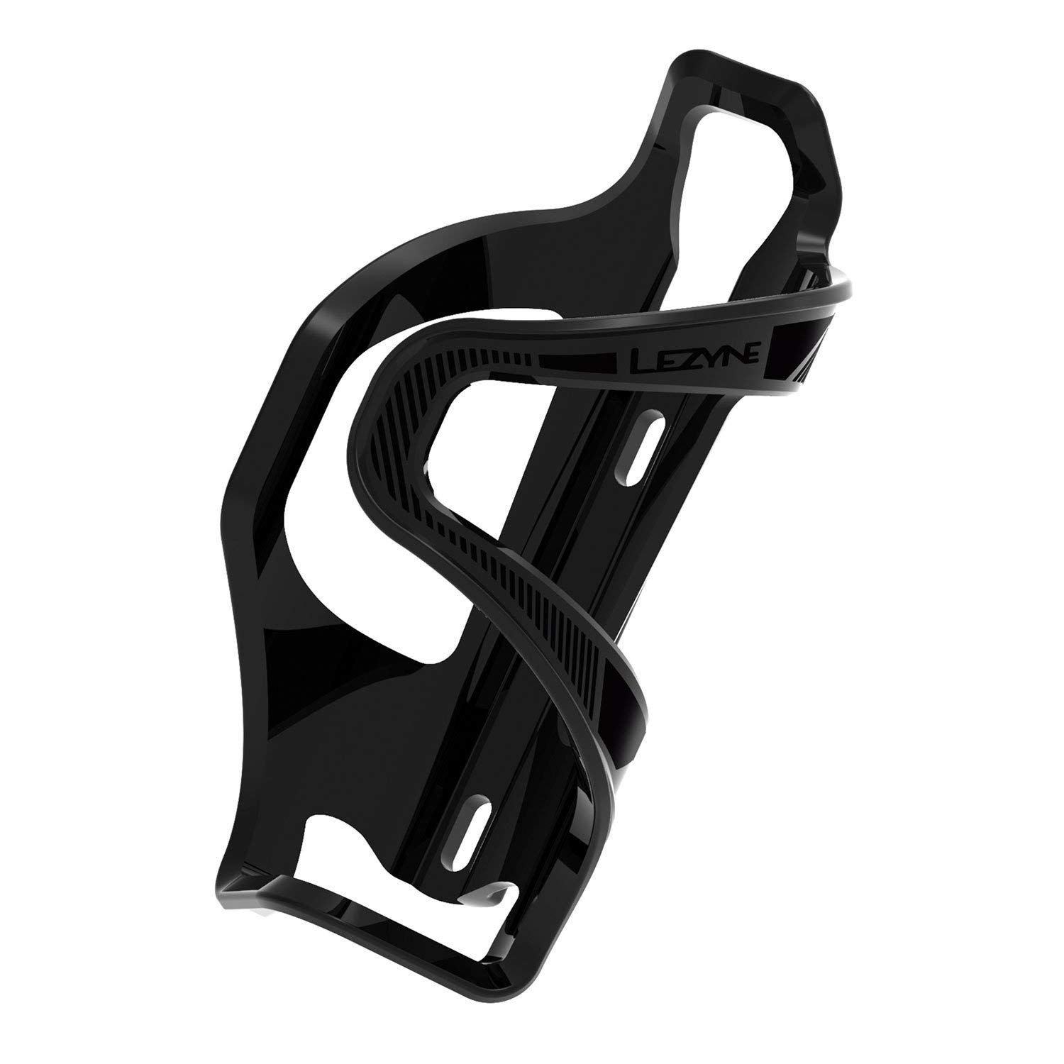 LEZYNE Flow Cage E SL-L, Matrix Water Bottle Holder, Left Clamped, Black, 1-BC-FLSLL-V204 Bottle Holder, 48 g