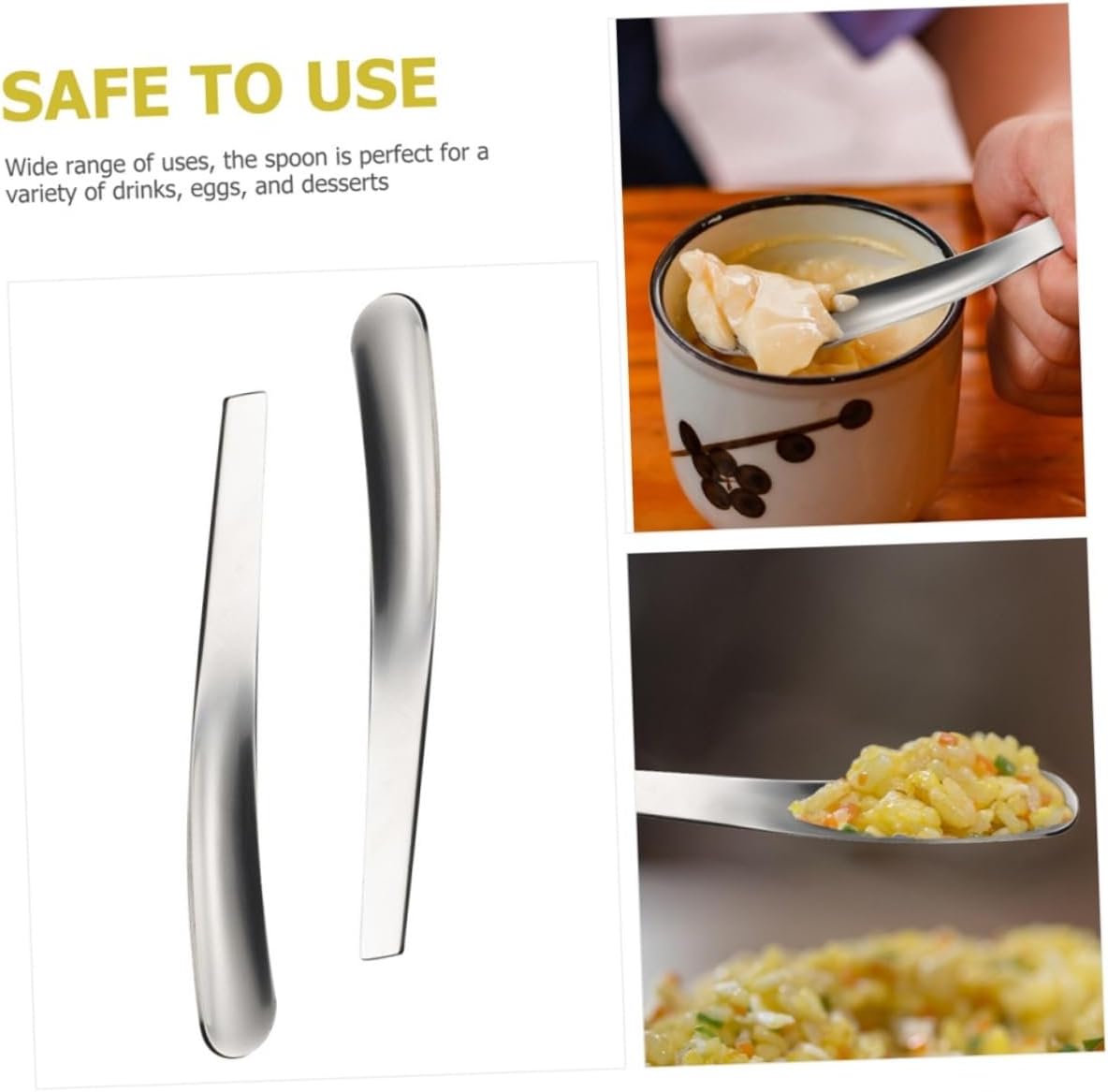 Stainless Steel Egg Serving Spoons 5Pcs Breakfast Kitchen Set