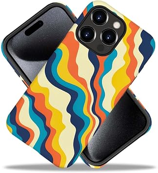 SEized Case Compatible with for iPhone 14 Pro Max,Colourful Wave Phone Case for Girl Women Boy Men,Durable Protection Case for iPhone 14 Pro Max