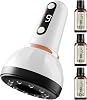 Electric Cupping Thera-py Massager, Electric Cupping Set Gu-a Sha Cupping Set, Vacuum Cupping Machine, 9 Modes Vibration Scraping Tool for Neck, Shoulder, Abdomen, Thighs, Buttocks
