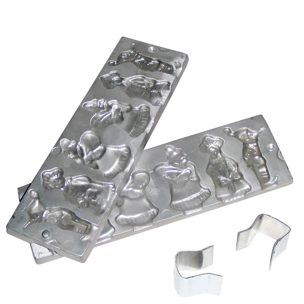 Candy Lollipop Molding Form Making Candies Russian Soviet New Year's Santa Claus Snow Maiden + Color Book With Russian Recipes