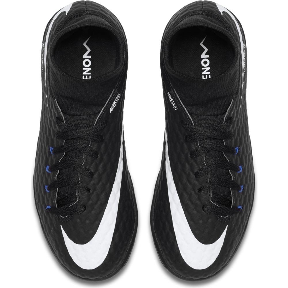 NIKE JR Hypervenomx Phelon 3 DF TF - Zapatillas de fútbol Sala, Unisex Infantil