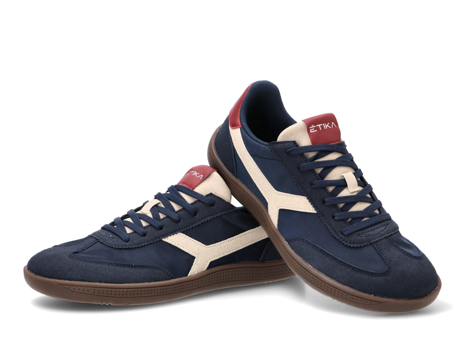 Etika Zapatillas Respetuosas de Hombre, Calzado Minimalista Deportivo con Puntera Ancha, Sneakers Retro Suela Plana, Modelo Yara 01 82053