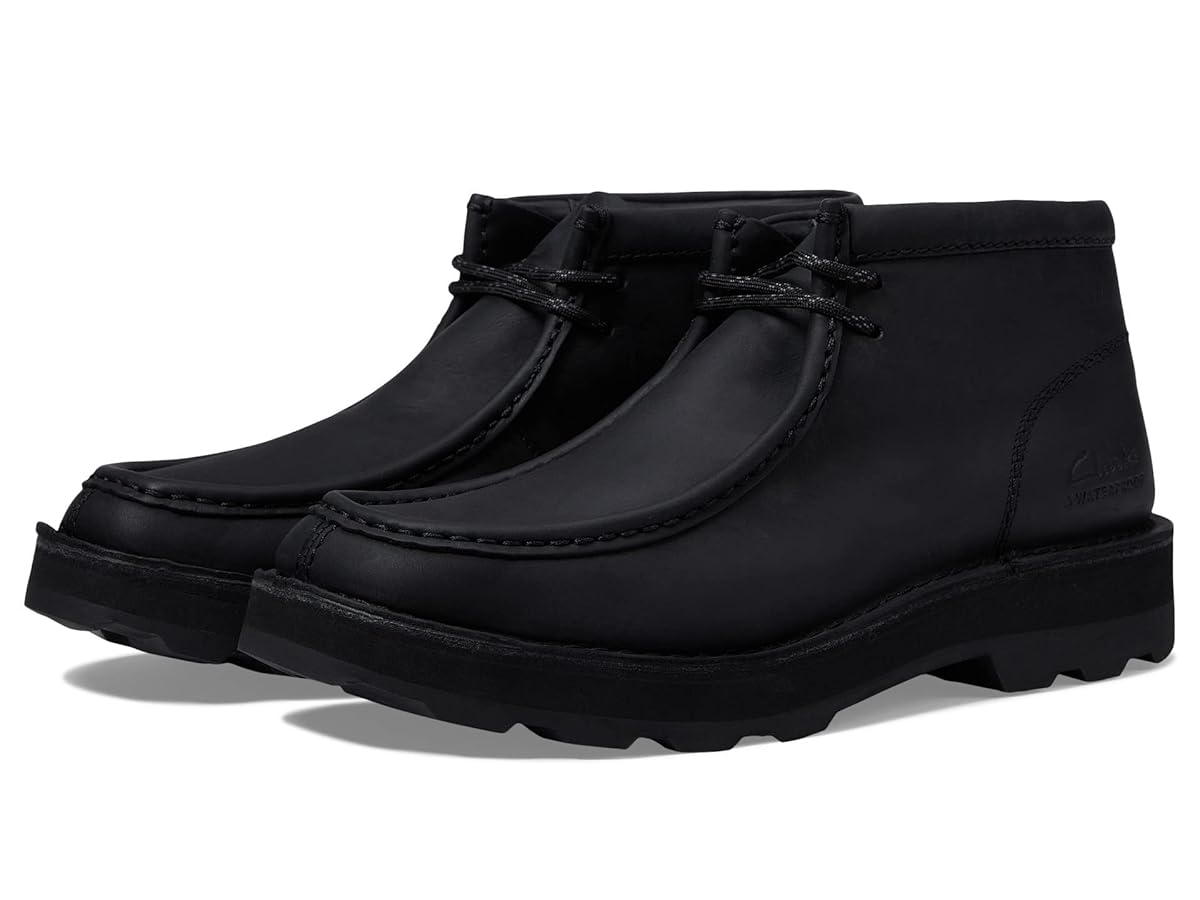未使用級✨クラークス　Corston Wally WP ウォータープルーフ　黒 Amazon.co.jp: Clarks Corston Wally 防水, ブラックレザー 防水
