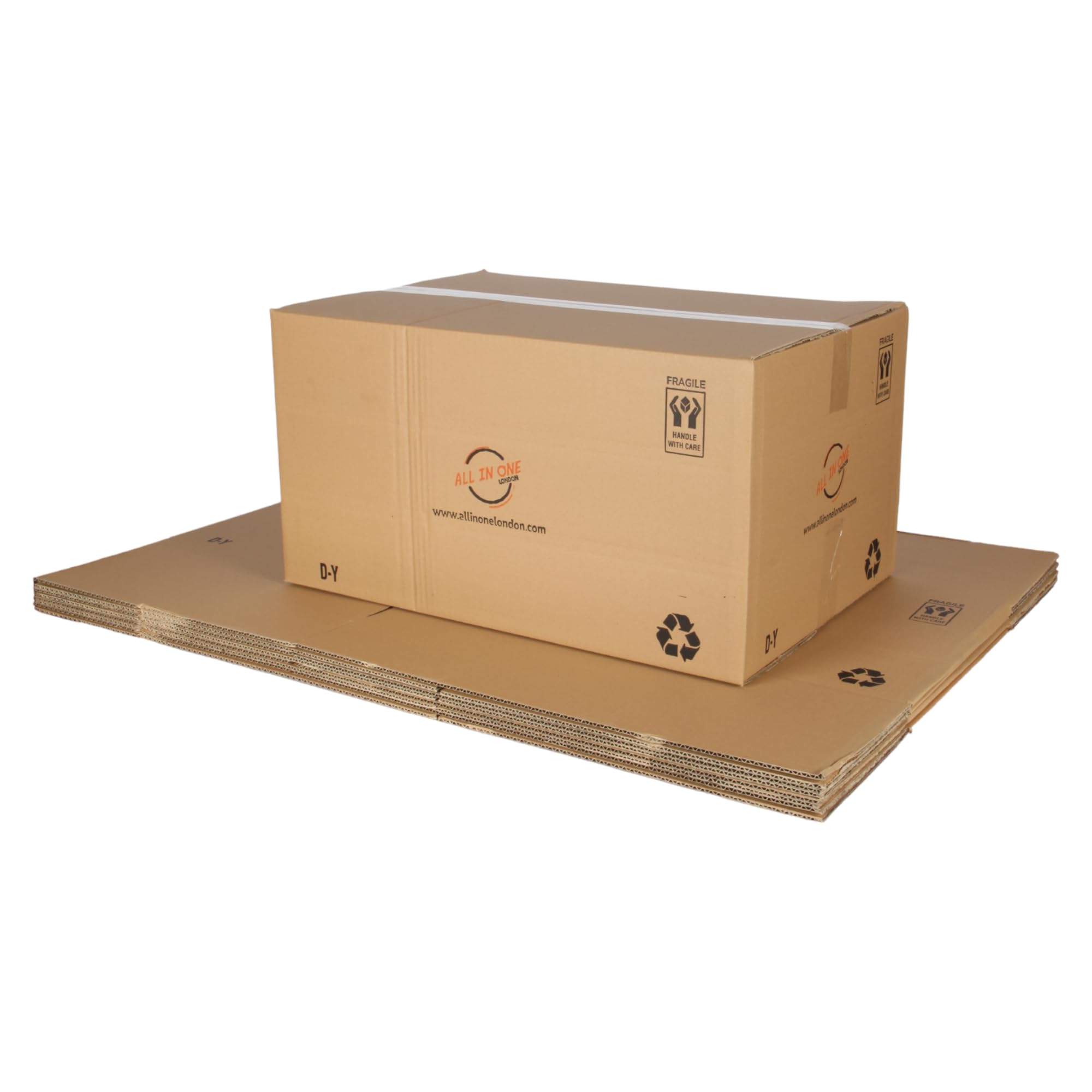 Large Moving Boxes. Heavy Duty Cardboard Boxes. Shipping Corrugated Box. 58x40x30cm, 70 Litres Box Mailers. (5)