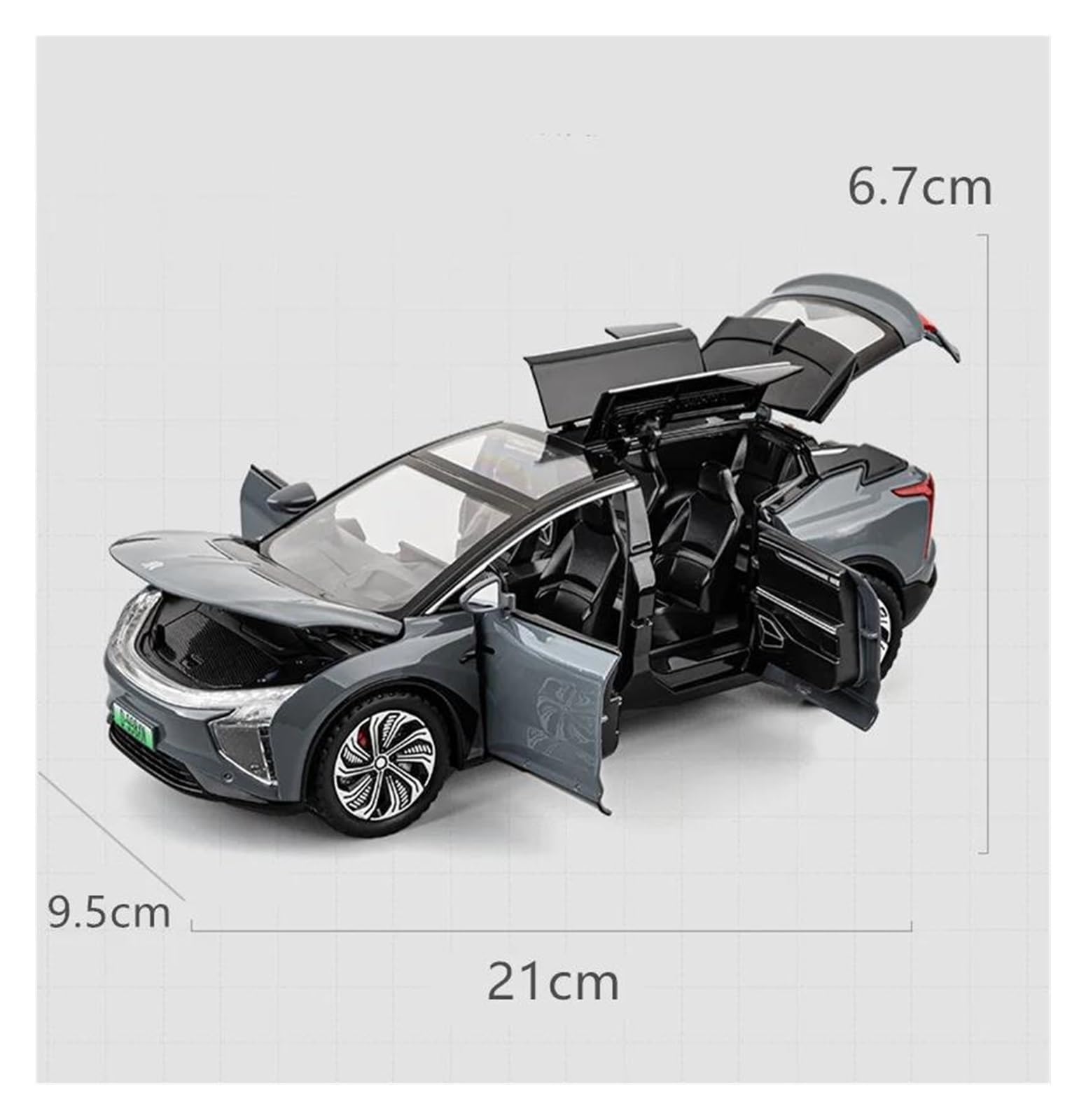 Per HiPhi X SUV New Energy 1:24 Modello Di Auto In Lega Pressofusa Simulazione Collezionabile Regali Decorativi(Orange)
