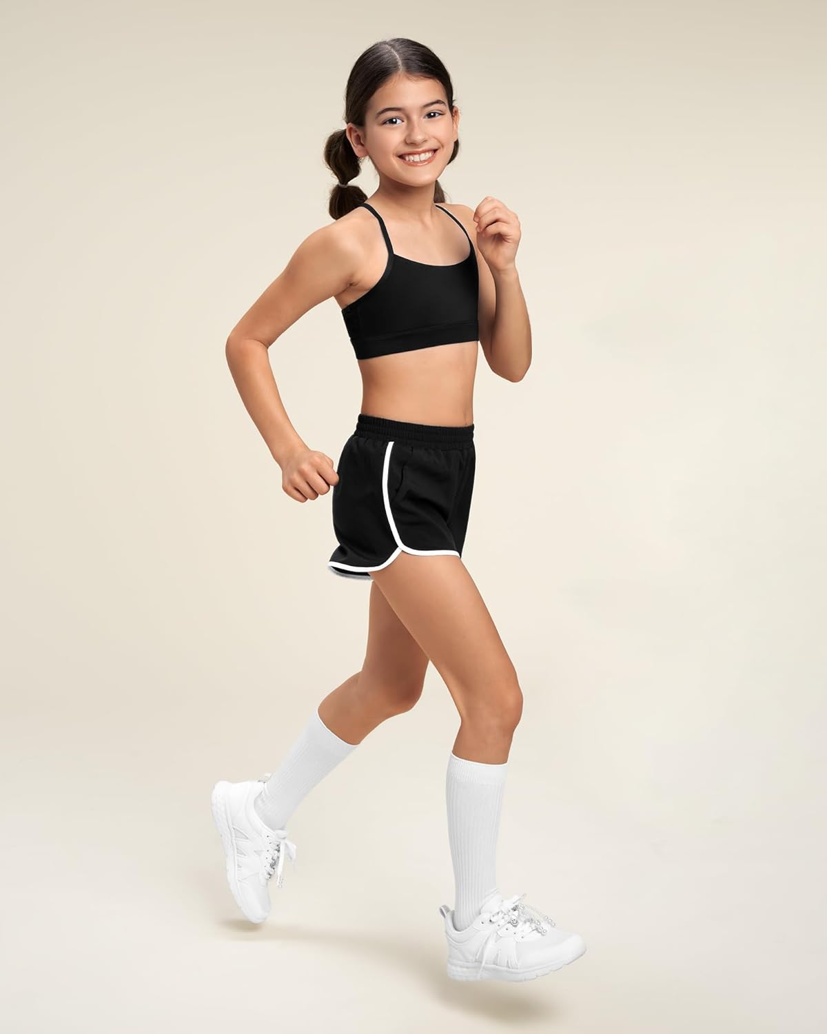 Stelle Girls Sports Bra Training Bra Spaghetti Strap Y Back Bra Yoga Crop Top for Teens Kids - Image 6