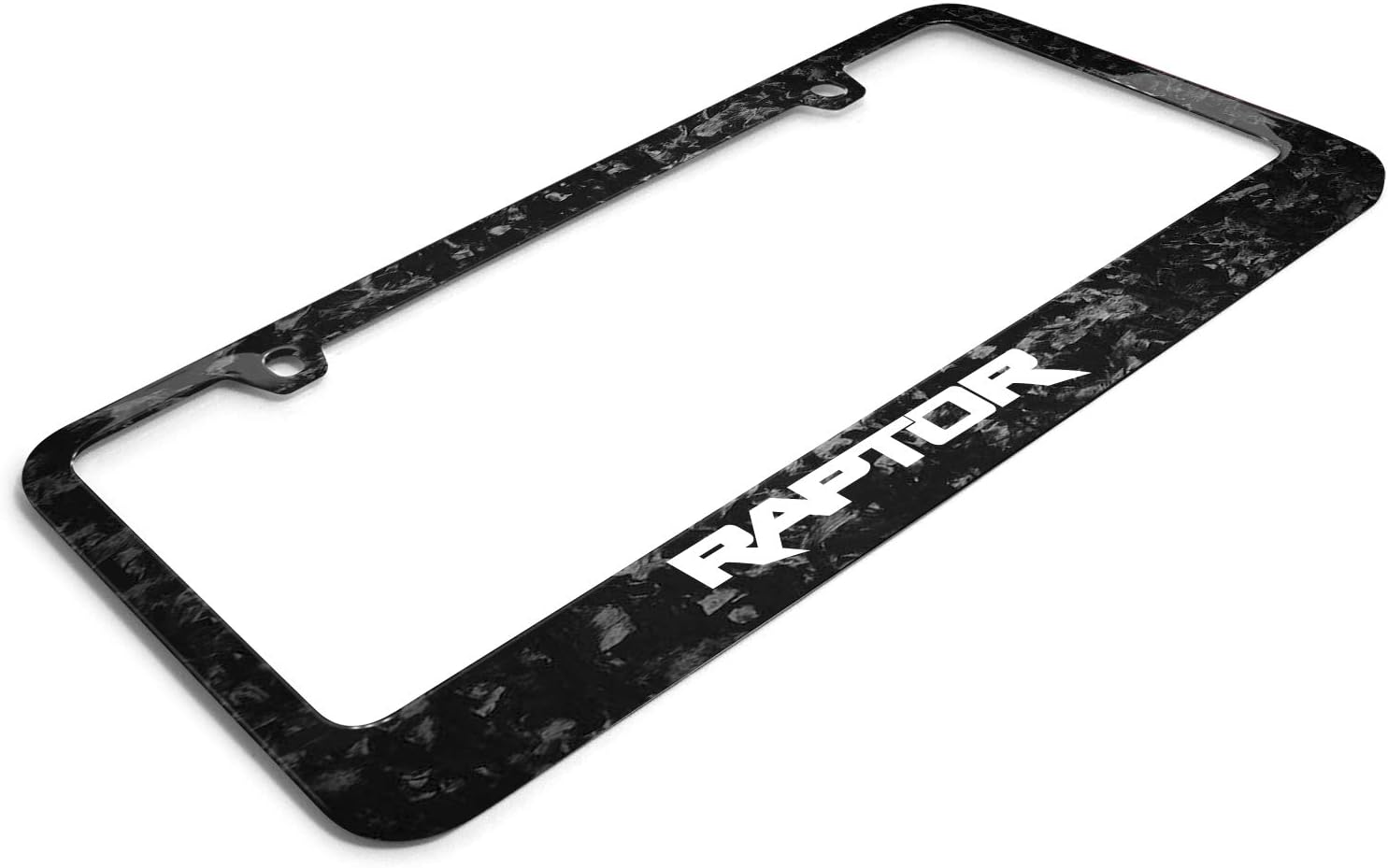 iPick Image for - Ford F-150 Raptor Real Black Forged Composite Carbon Fiber License Plate Frame