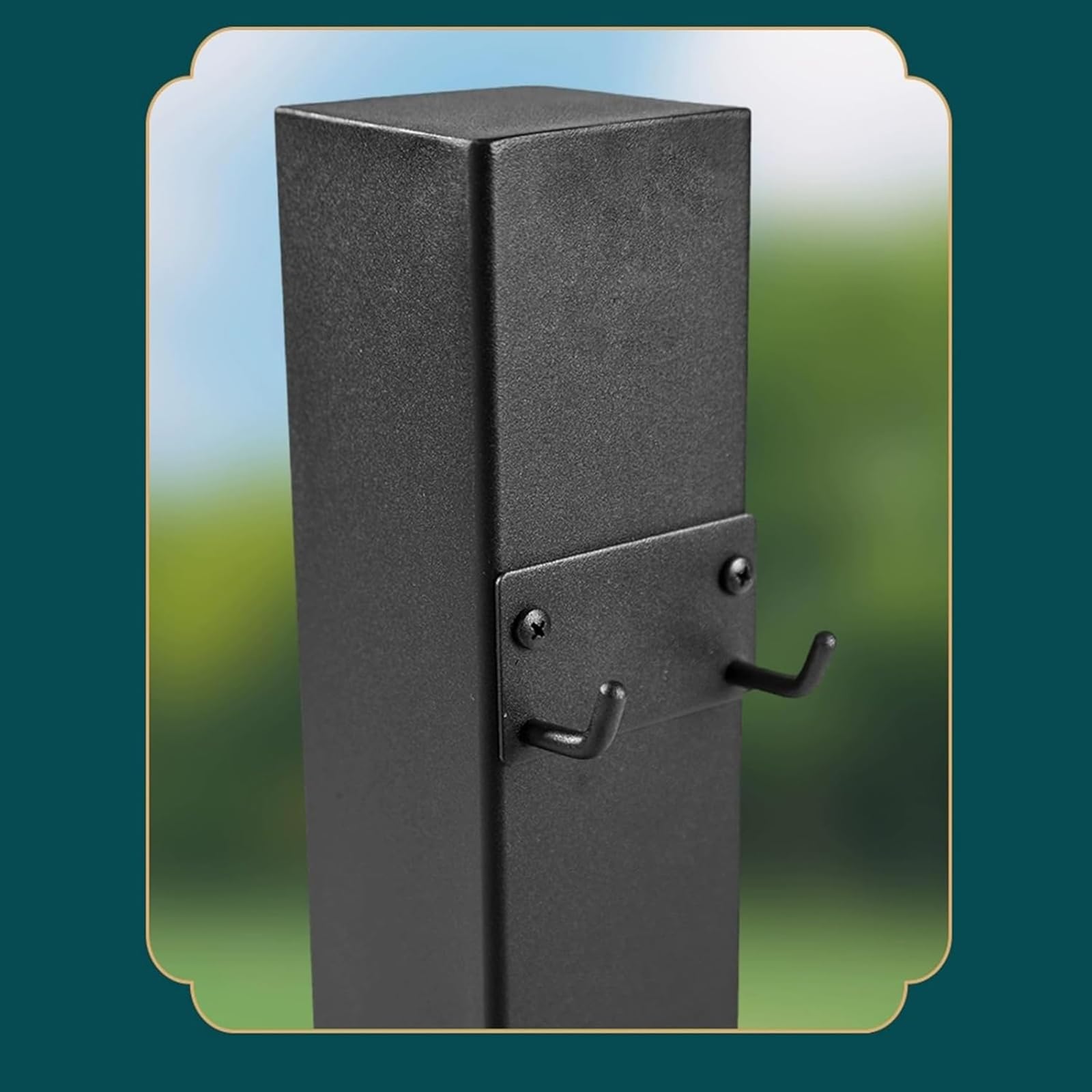 Fontana a Colonna da Giardino Esterno, Fontanelle da Giardino Verticale con Doppio Rubinetto di Uscita dell'Acqua, Rubinetto Antigelo da Esterno Fontana con Finitura Antiruggine
