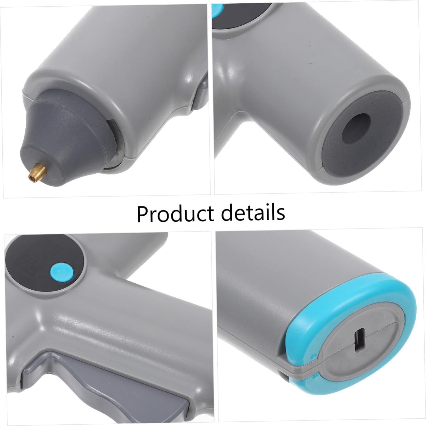 VALICLUD Pistolet à Colle Thermofusible Rechargeable avec Écran Numérique Bâtons de Colle Inclus pour Loisirs Créatifs Bricolage et Réparations