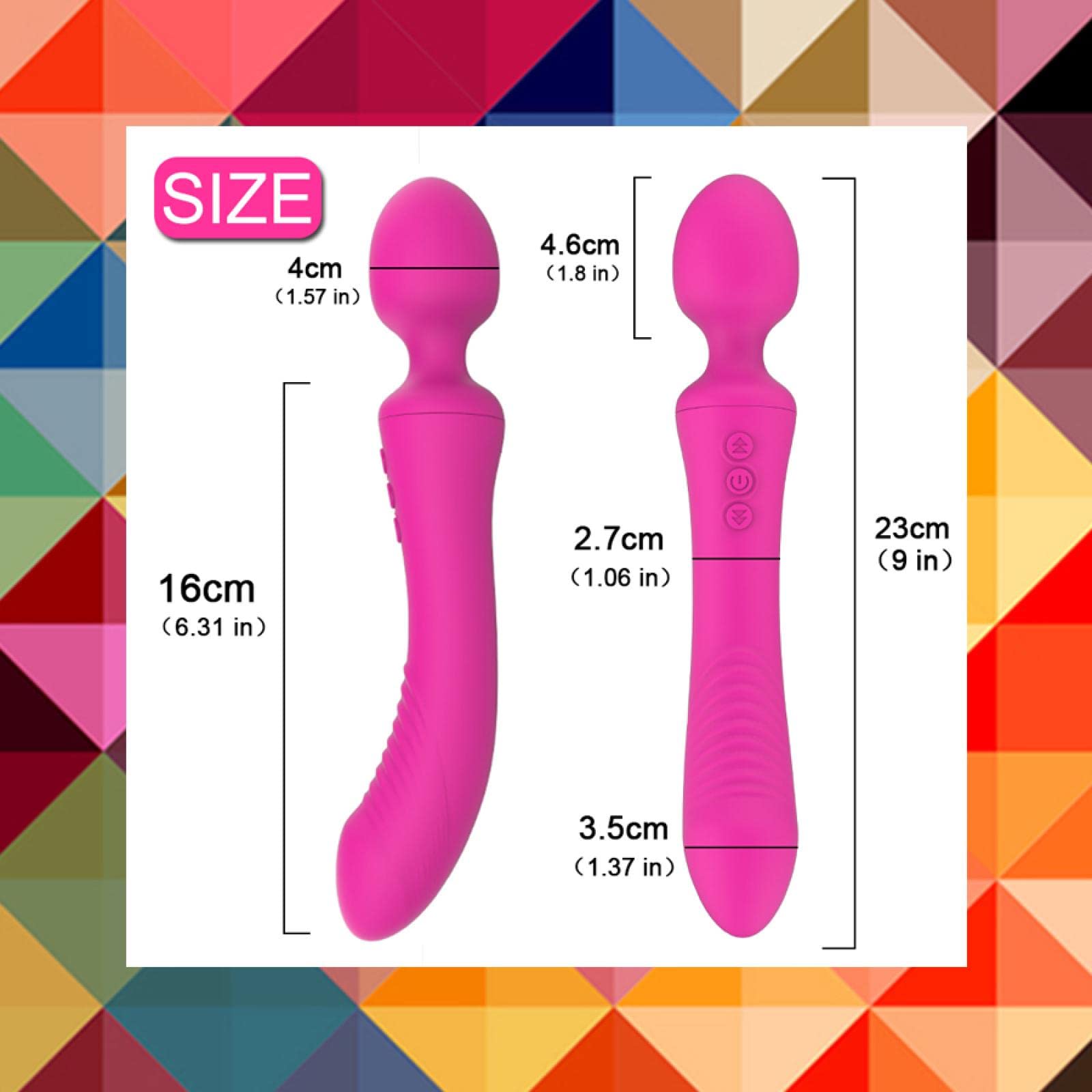 Dona Vibratori Potenti vibratori per le donne Dual Motors Bacchetta massaggiatore per il corpo Giocattoli del sesso femminile per le donne Masturbatore G-Spot Giocattoli per adulti