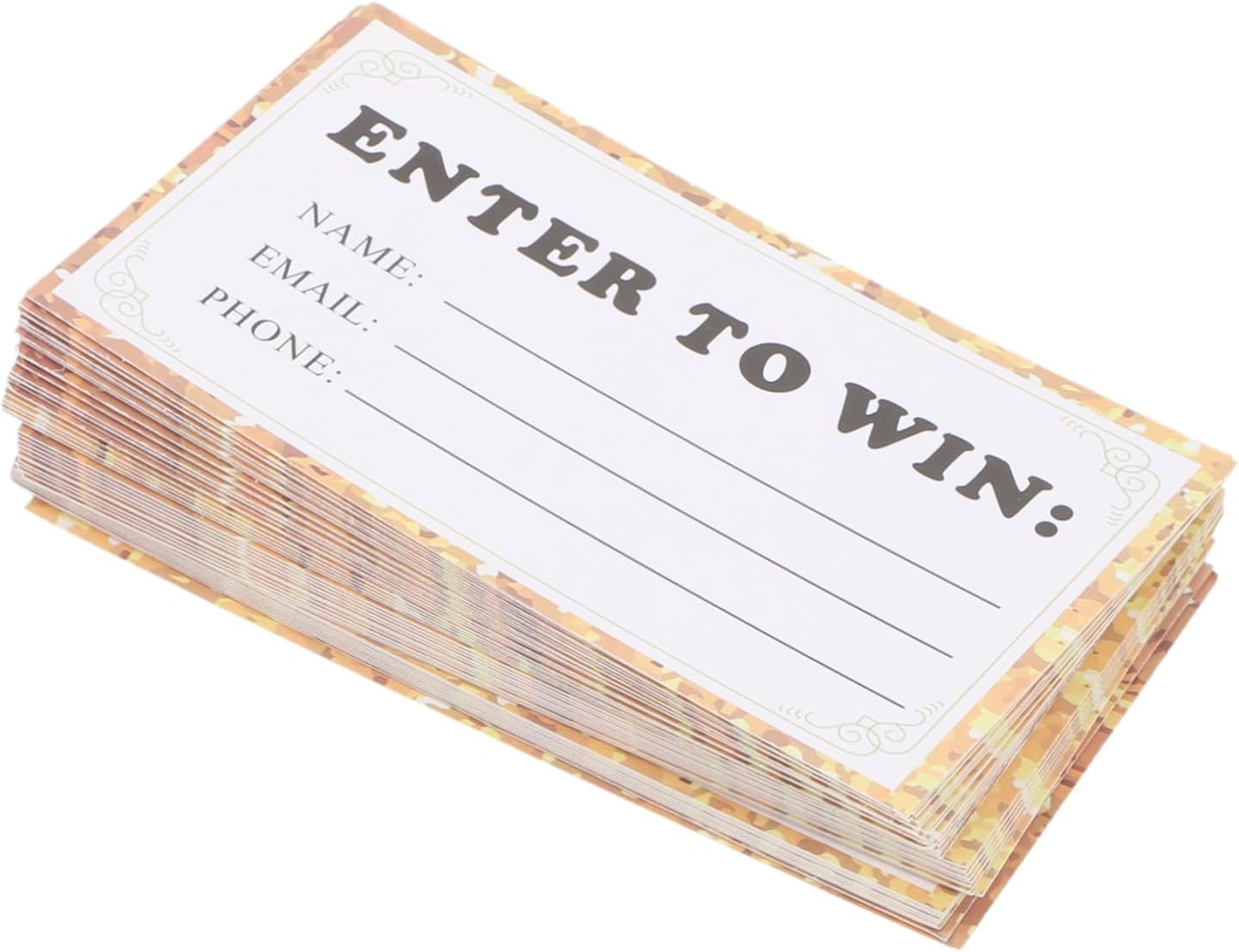 50pcs Double Raffle Ticket Cards Entry Forms for Events Craft Fair and ...