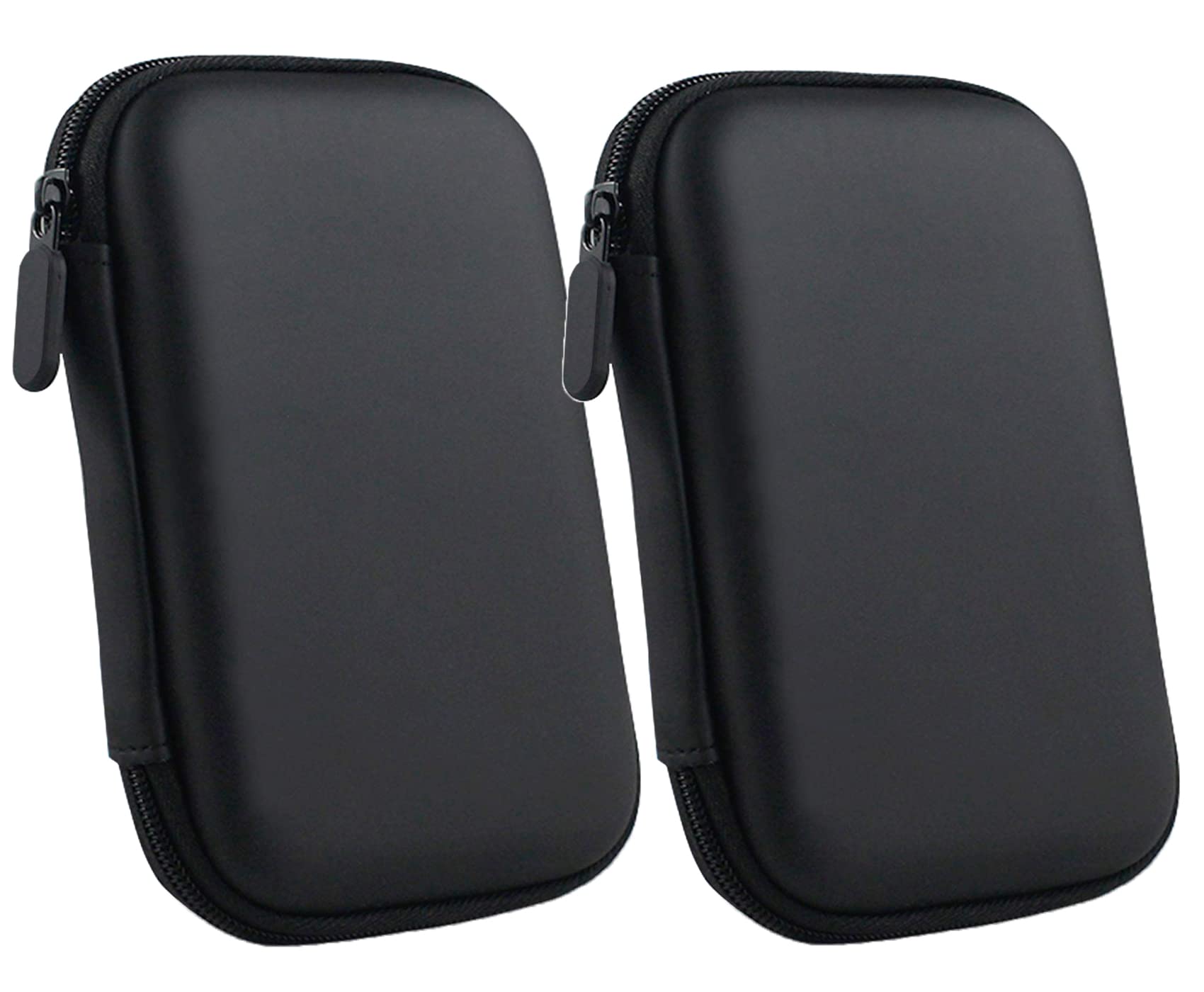 (2 Pack) Cover Case for Wd/Seagate/Toshiba/Hitachi/Samsung/Sony/Click-Free/Transcend Portable External Hard Drive 2.5-Inch Black