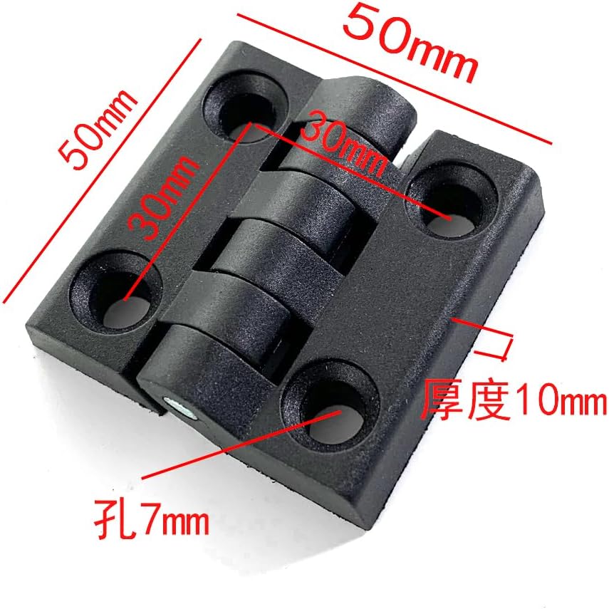 180 Degree Black Plastic Lift-Off Hinge Adjustable Customized Nylon 5Pcs(50 50)