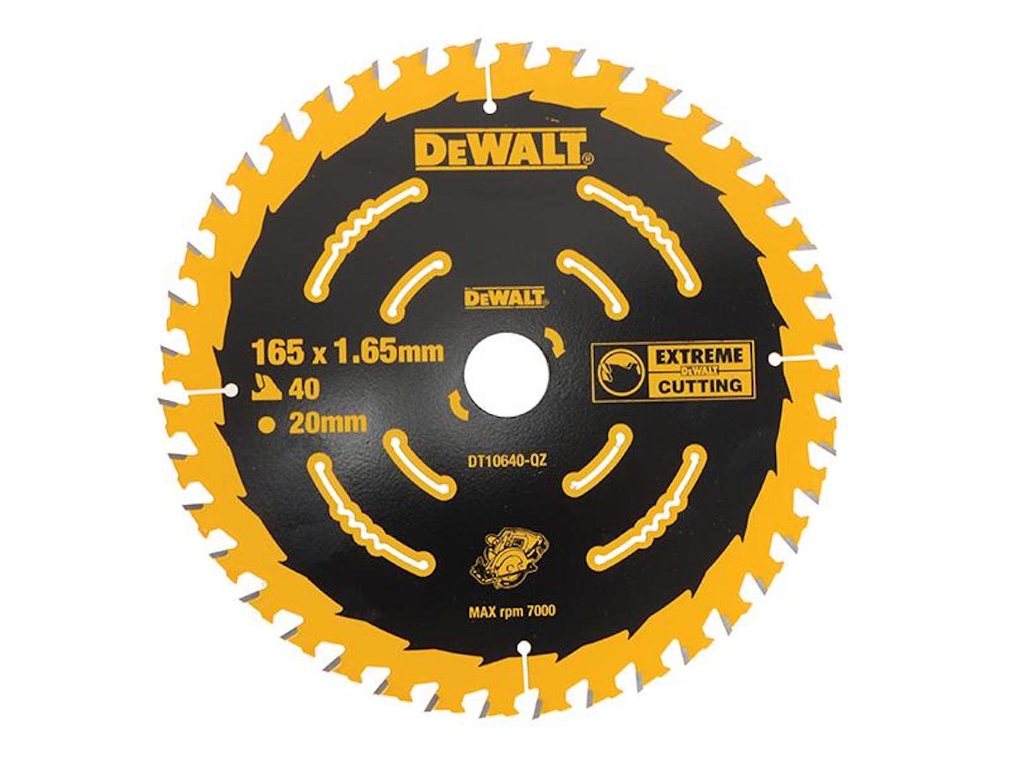 Dewalt DT10640 2 x Circular Saw Blade 165 x 20 x 40T Extreme Framing DCS391