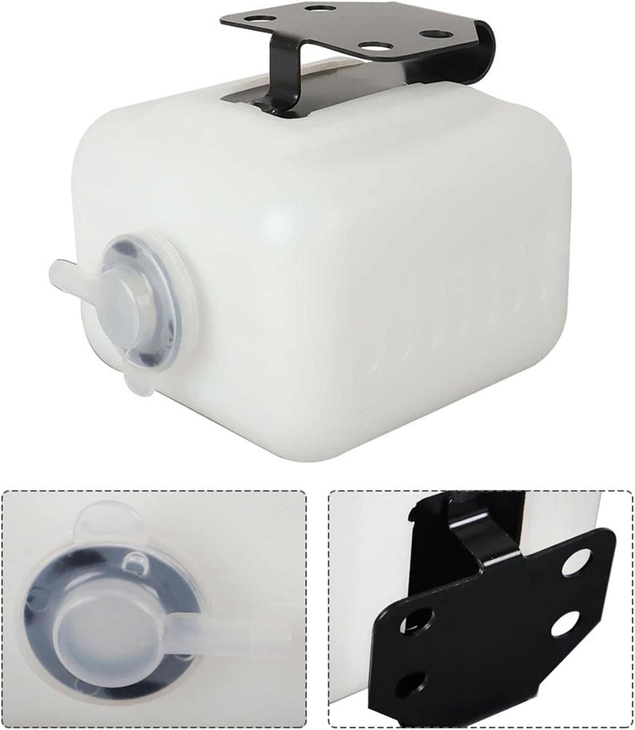 Overflow Coolant Bottle Replacement for Kubota with Bracket Coolant Reservoir