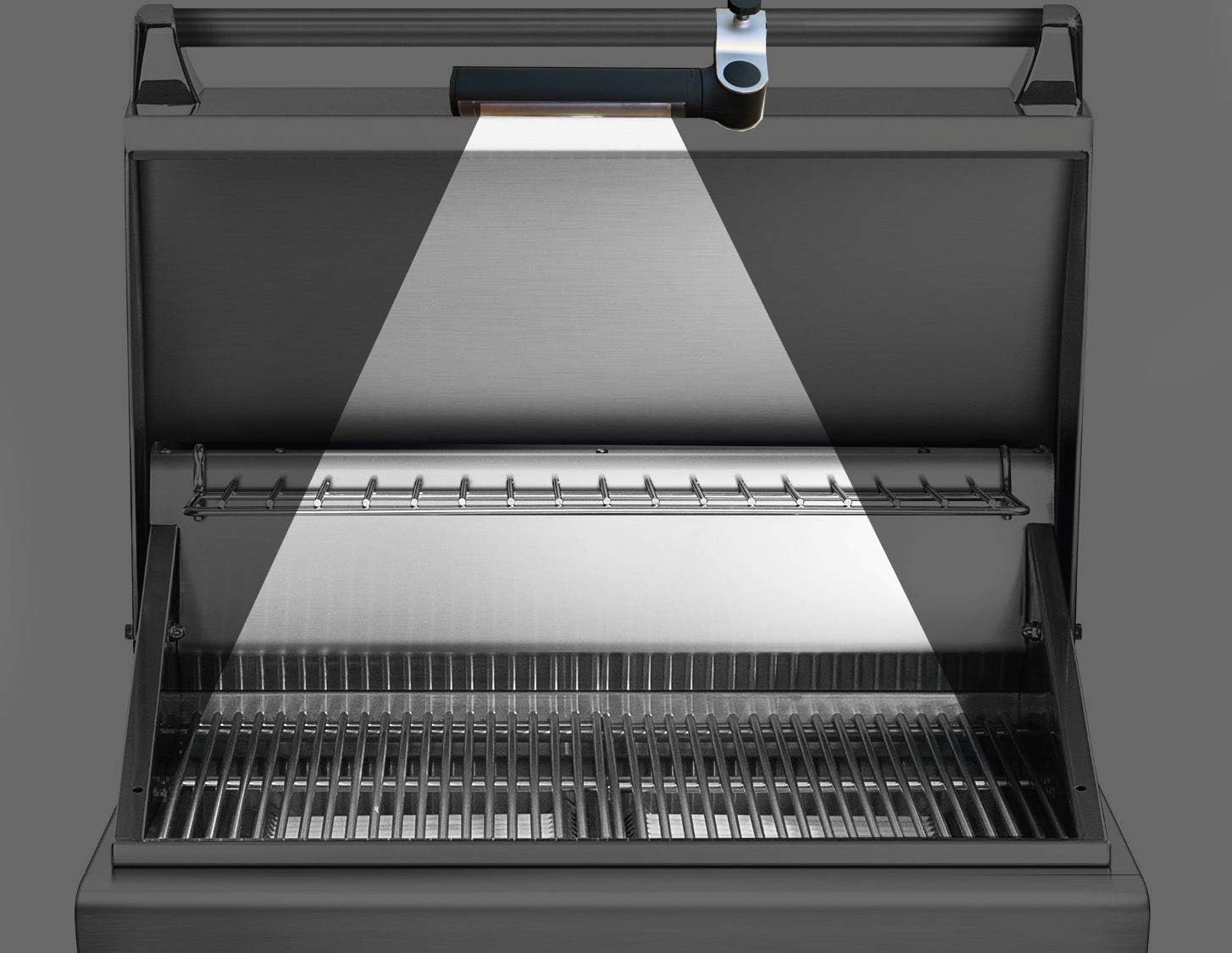 Barbecue Grill Light by Light Accents - Battery Operated Led BBQ Grill Light Aluminum Clamp Barbeque Grill Light - Cooking Light for Outdoor Grilling : Patio, Lawn & Garden