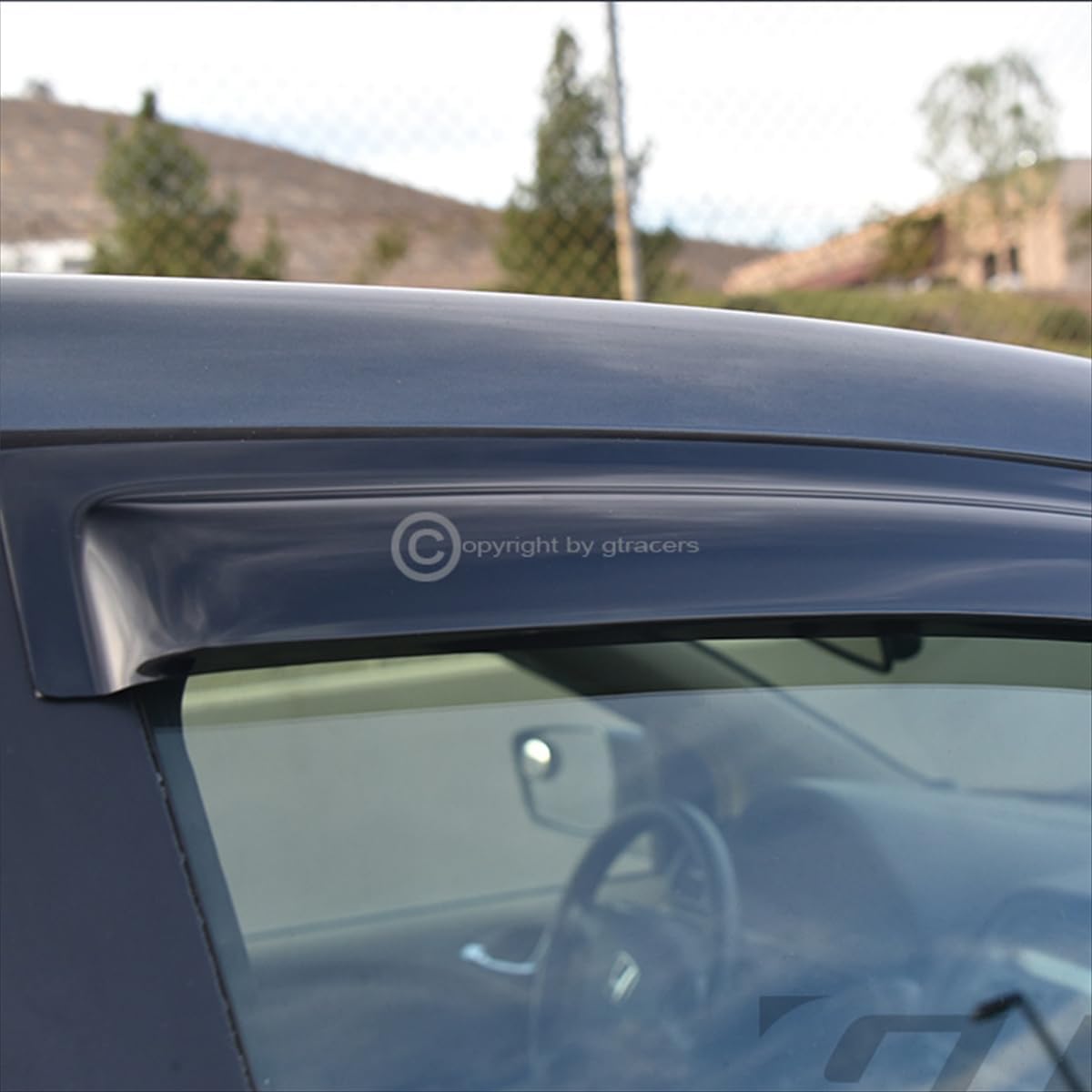 R&L Racing Window Deflector Sun/Rain/Wind Guards Smoke Window Visors 4P Set Compatible with 2007-2012 Kia Rondo