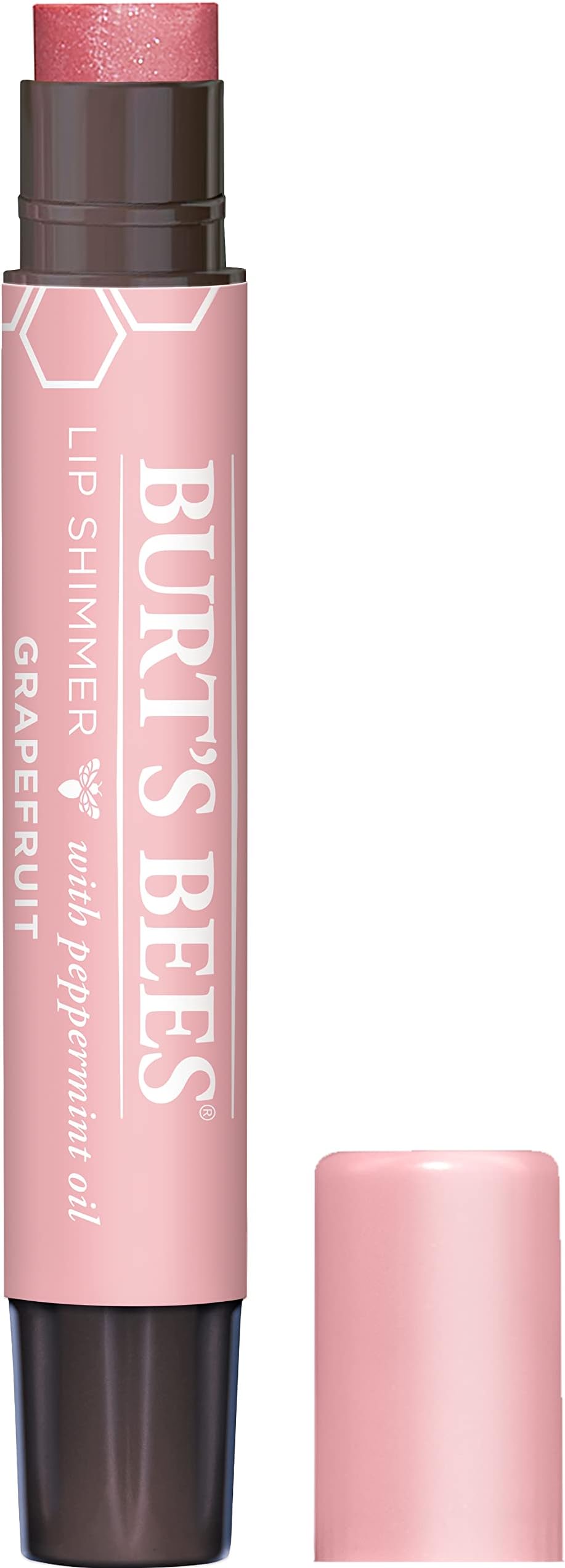 Burt's Bees 100% Natural Lip Shimmer, Grapefruit, 2.55g