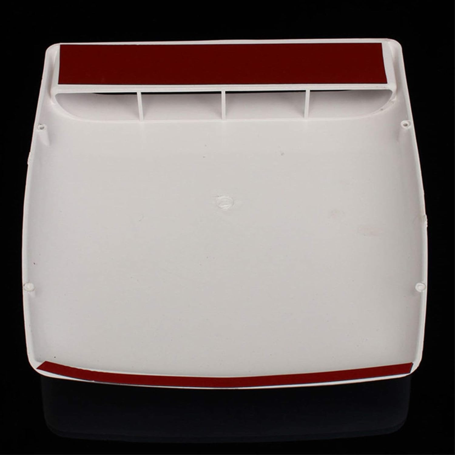 Hood Scoops Car Hood Air Vents, Plastic Decoration Car Hood Air Vents Universal Installation Cover, Easy to Stick with Tape, Gray White Black (Color : White)