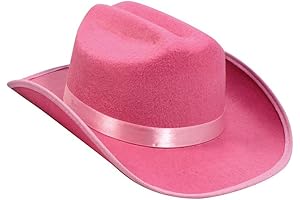 Skeleteen Pink Felt Cowboy Hat