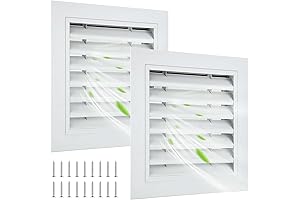 Gisafai Gable Vent for Houses Attic Vent - 2 X 12"x12"