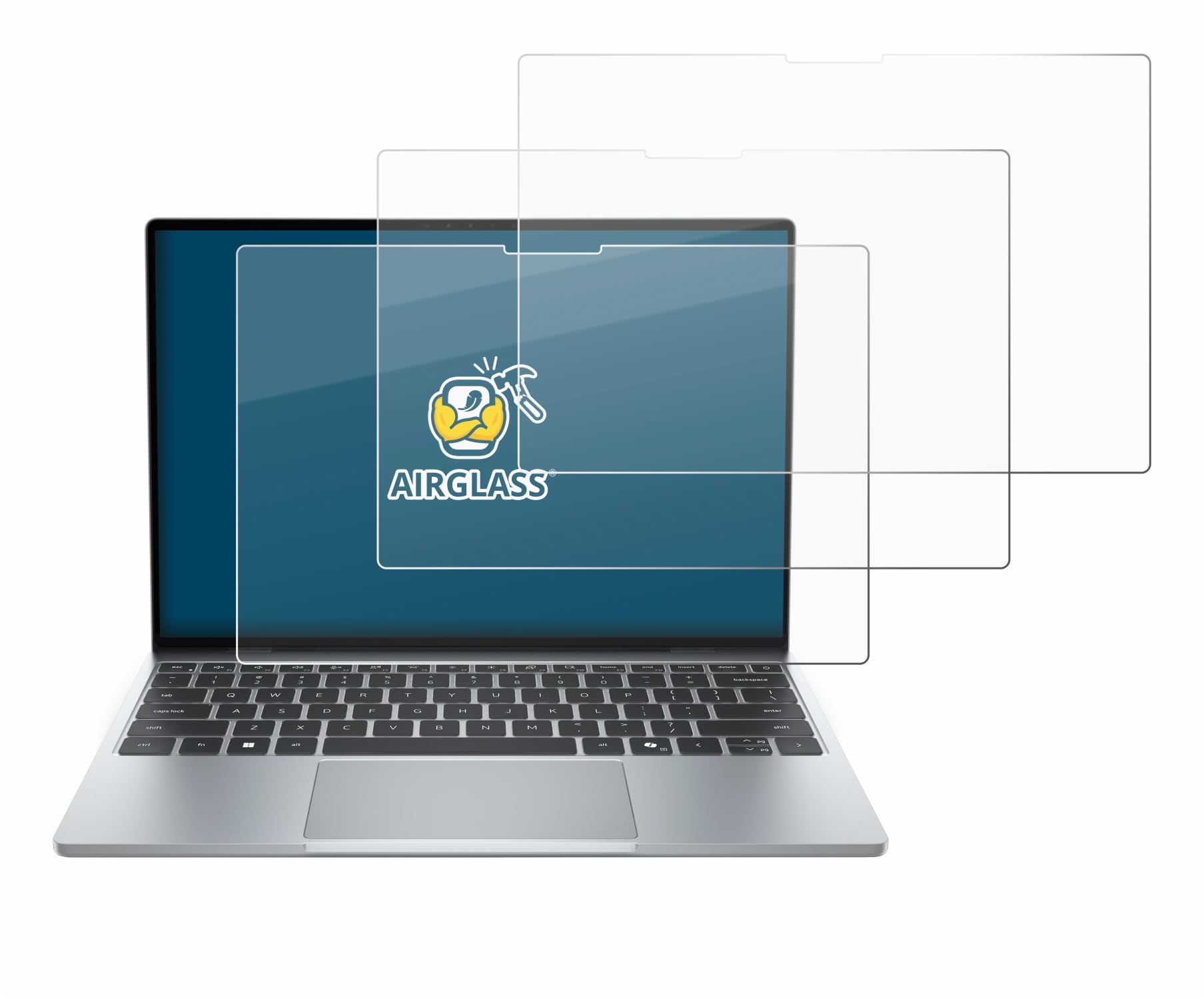 BROTECT Protector Pantalla Cristal para Dell XPS 13 DX13260 2026 Protector Vidrio (3 Unidades) - [Dureza 9H, Anti-Arañazos]