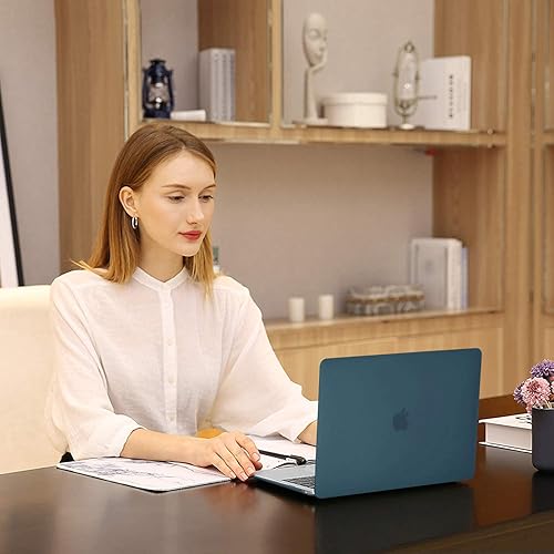 Vista 104 de MOSISO - Funda rígida y de plástico compatible con MacBook Air de 13 pulgadas versión 2022, 2021-2018, A2337 M1 A2179 A1932; con cubierta