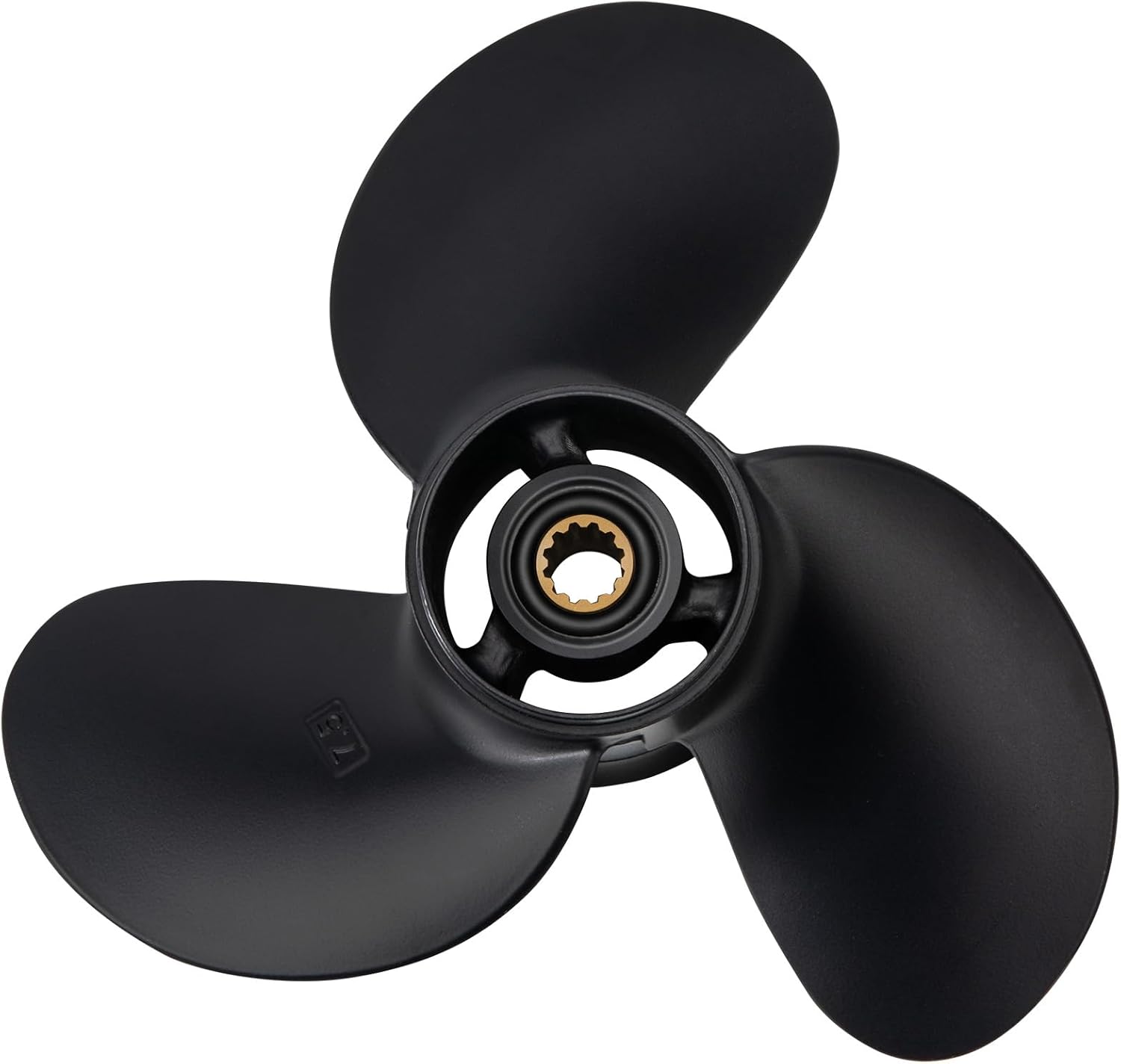 8.5 x 7.5 Aluminum Outboard Boat Propeller for Tohatsu & Mercury Engines 8-9.9HP, 12 Spline Tooth, 3B2B64515-1, Compatible with Tohatsu & Mercury 8HP 9.9HP, RH