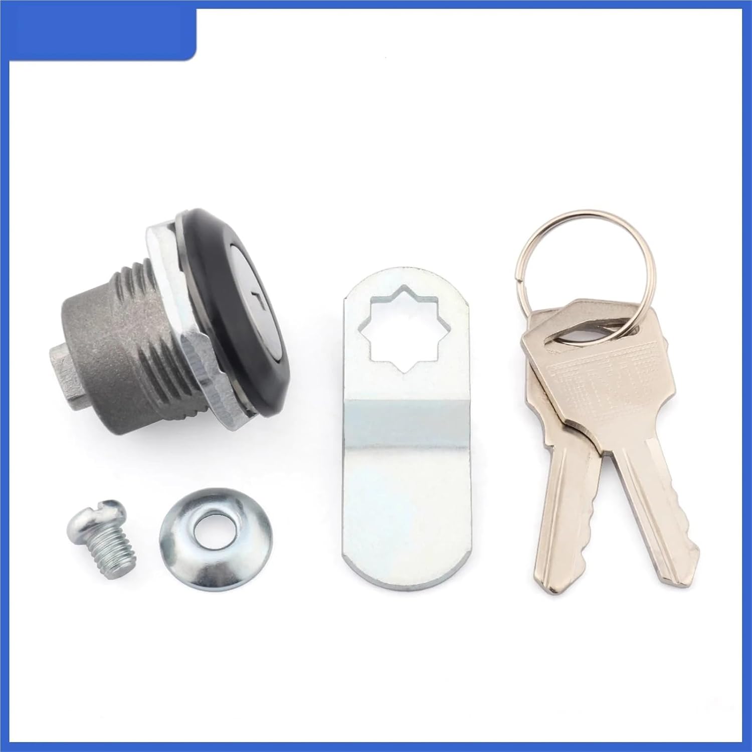 MS407 Black and White Rotating Cylindrical Lock 1Pcs(2)