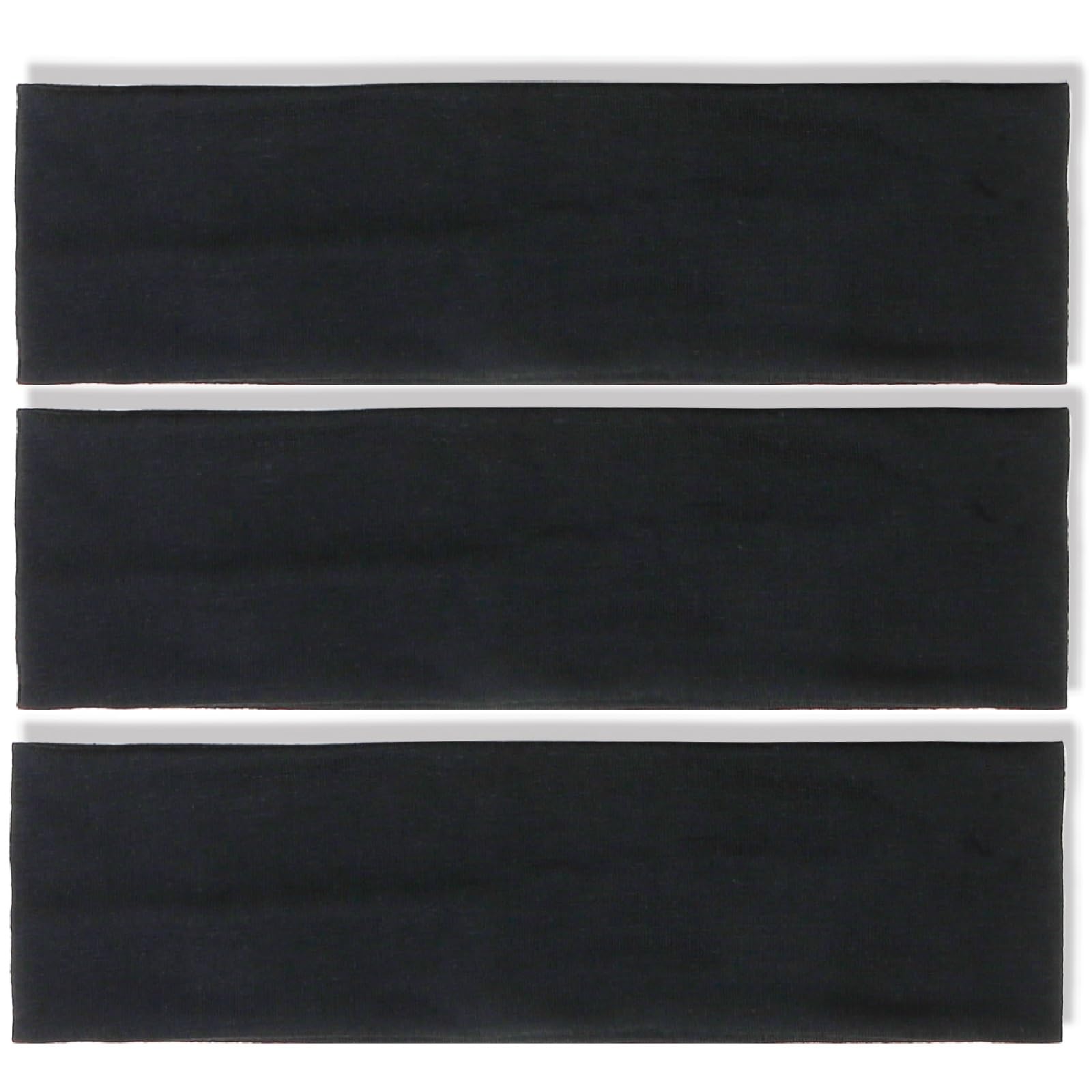 TERSE Stirnbänder Damen Schwarz Haarband Damen Dünn Stirnband Haarbänder Elastisch Haarreifen für Frauen Sport Yoga Workout Headbands Sommer Hair Bands 3 Stück
