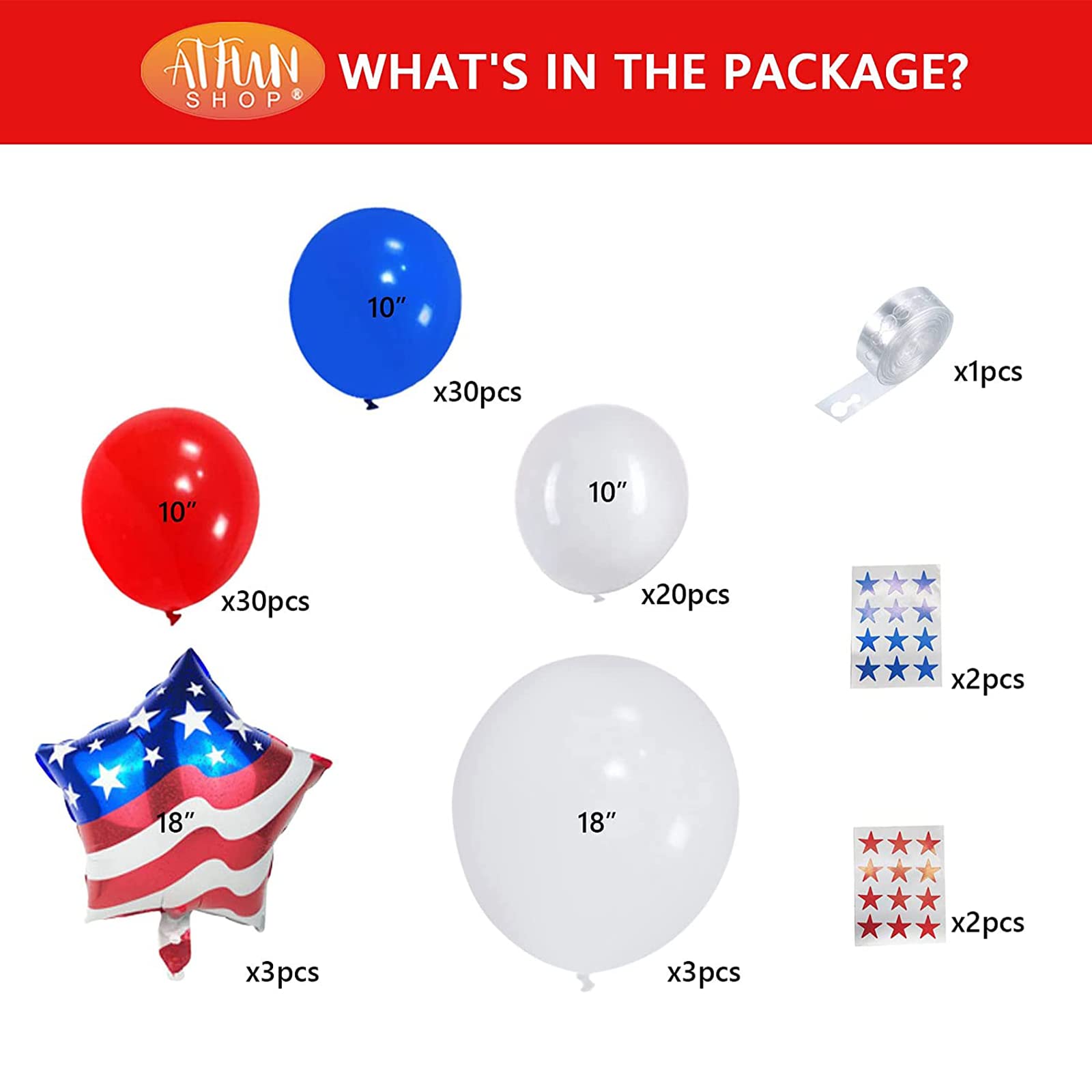 Amazon | 7月4日 バルーンアーチ | 風船・バルーン | おもちゃ