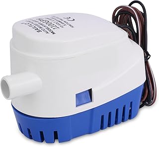 YIXUU Bilge Pump Automatic 12v Pump for Boat 1100 GPH with Float Switch 12 Volt DC All-in-one Marine Submersible Water Pump Auto Yacht RV