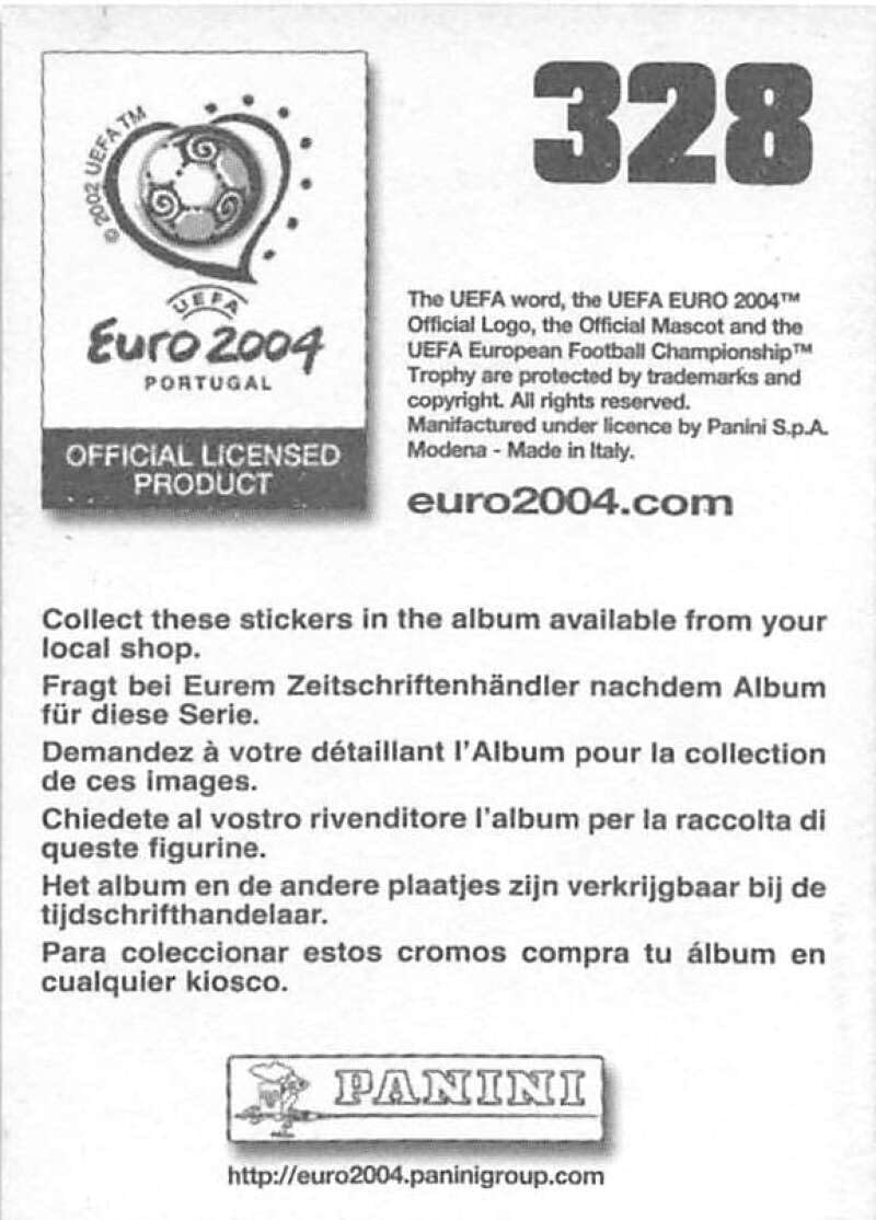 Amazon.com: 2004 Panini Euro Portugal Stickers #328 Wesley