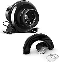 Vista 14 de iPower Ventilador inteligente de conducto en línea de 4 pulgadas con control de temperatura de humedad a través de la aplicación Bluetooth y WiFi