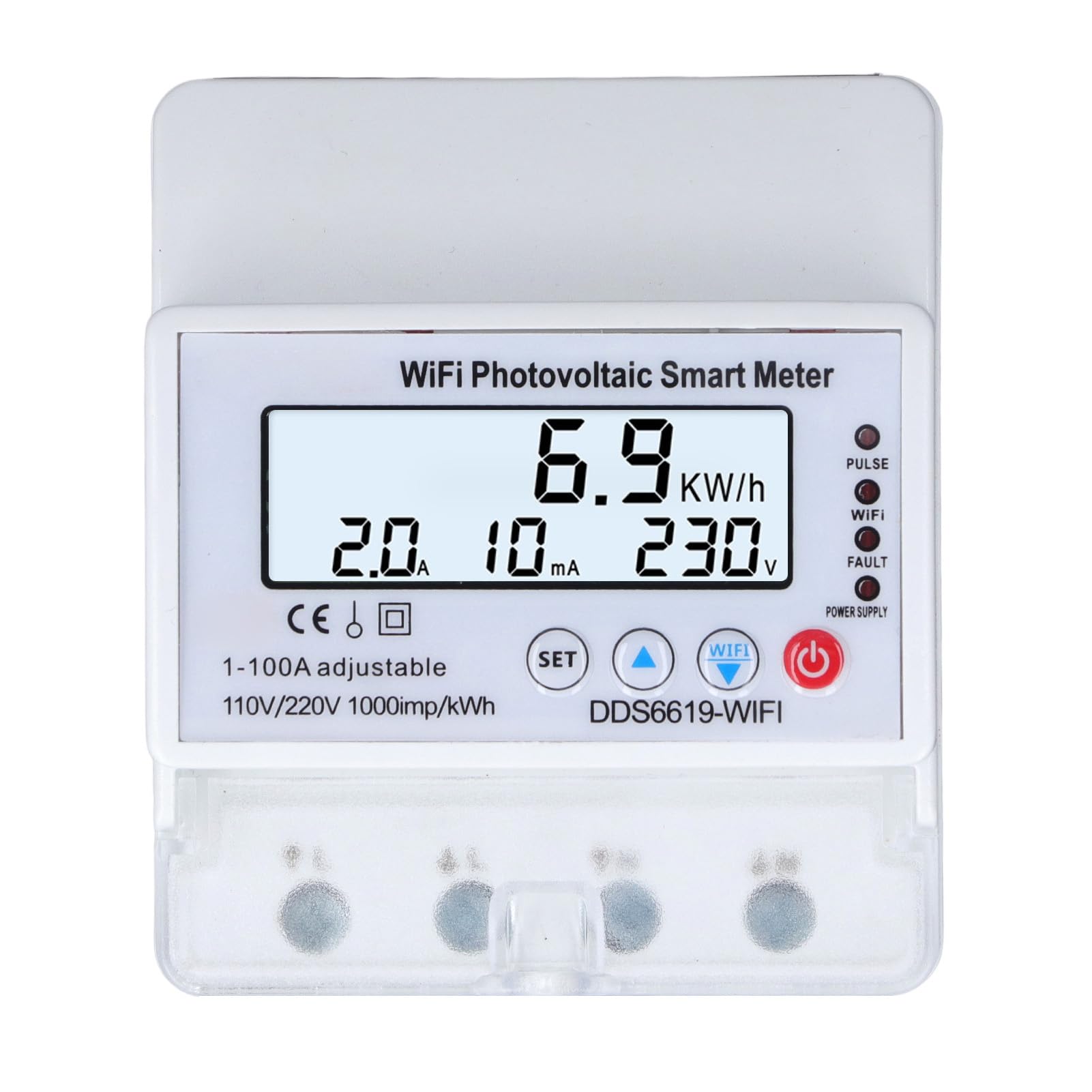 Inteligentny Licznik Fotowoltaiczny WiFi, 110 V 220 V 1 do 100
