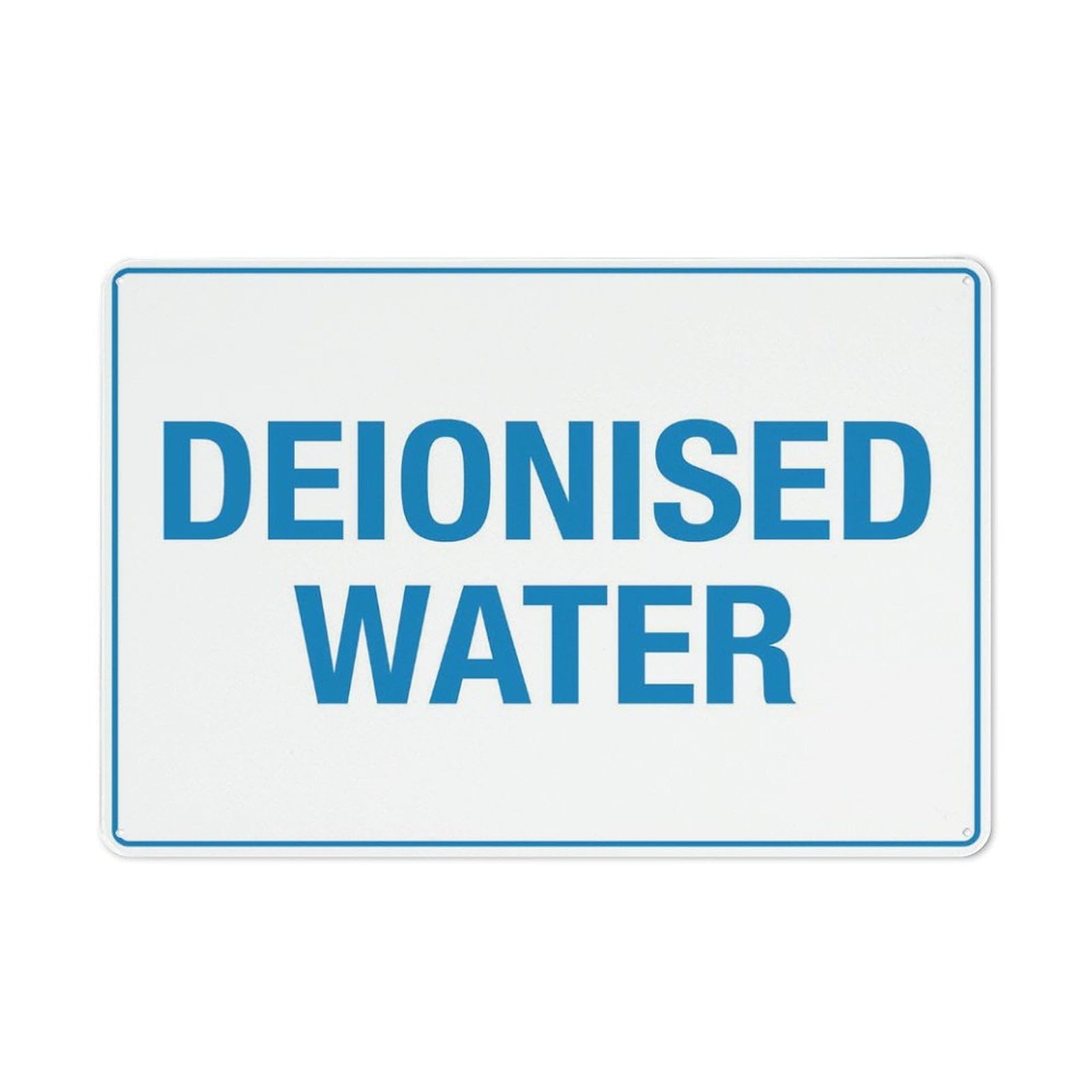 Peiyeety A07 Deionised Water Sign 12X16 Inches Rust Free Aluminum Signs Outdoor, Metal Tin Sign For Home, Business, Yard