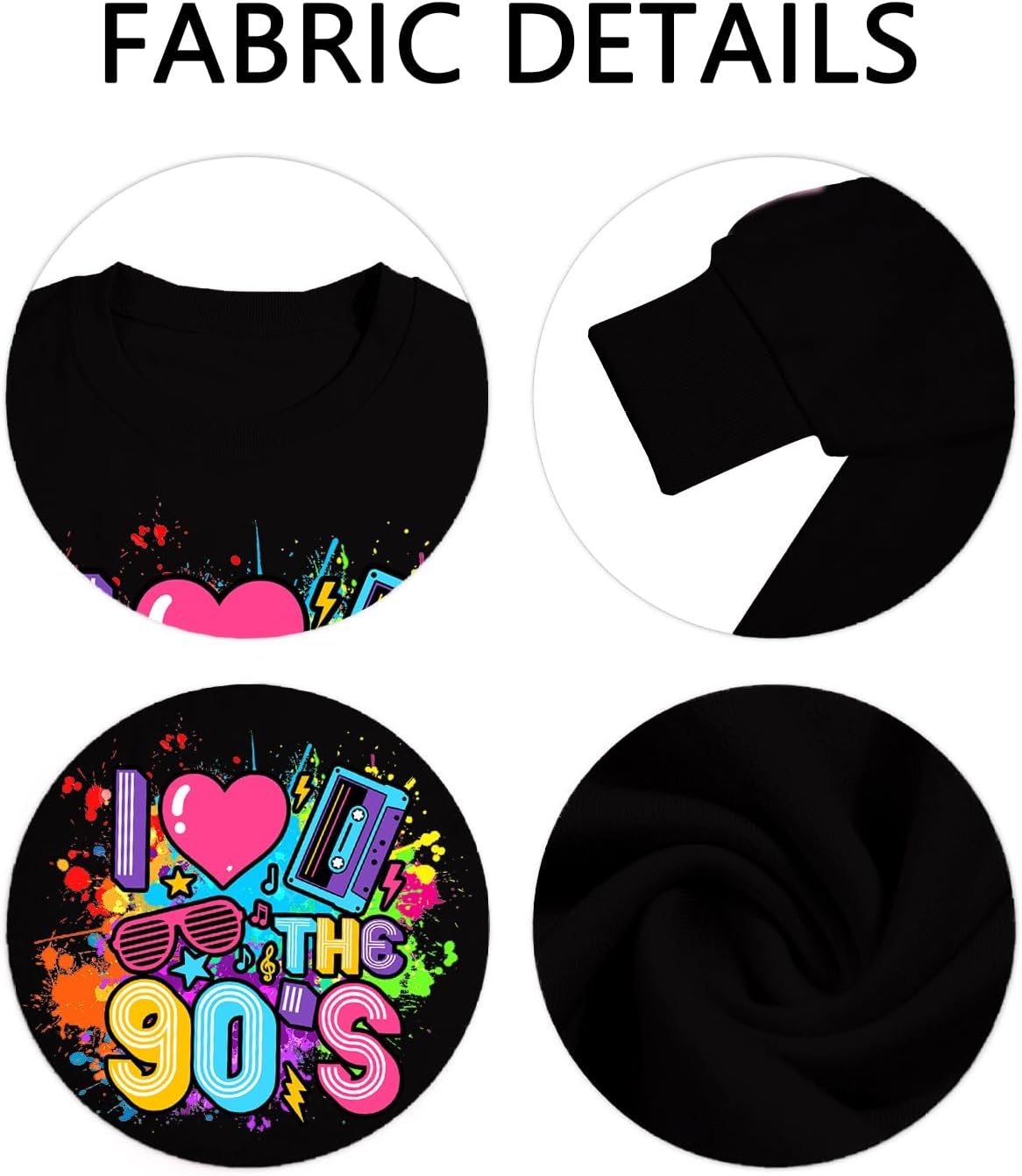 Women 90's Oversized Sweatshirt 90s Outfit Shirt I Love The 90S Tshirt for Girls Birthday Party Long Sleeve Tops - Image 6