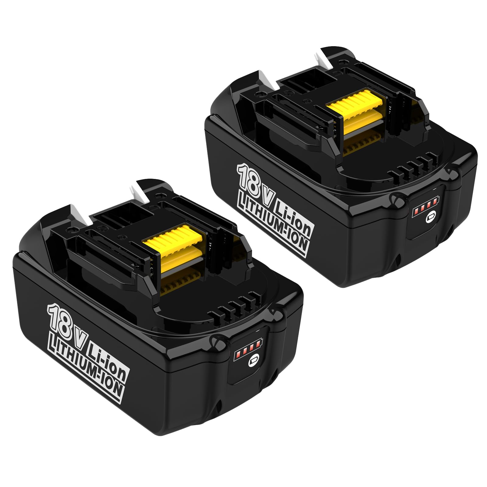 Paquete de 2 baterías de Repuesto de 18 V y 5,5 Ah para Makita | Compatible con Makita 18V BL1860B BL1860 BL1850 BL1850B BL1840 BL1830 BL1840B