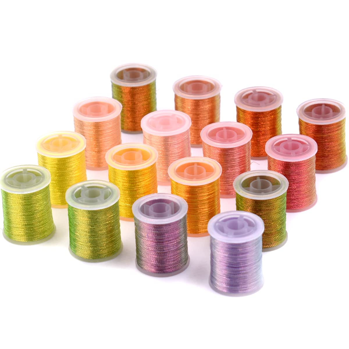 Amazon.co.jp: 16色/セット フライタイイングスレッド