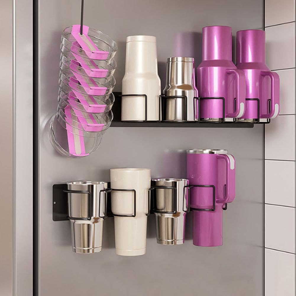 PROFECTUS Magnetischer Stanley-Becherhalter – Für Bis Zu 6 Becher & Deckel, Platzsparend Am Kühlschrank