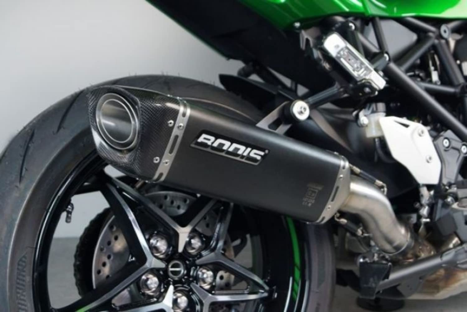 Amazon | BODIS スリップオンマフラー V4-M-CA ブラックステンレス 