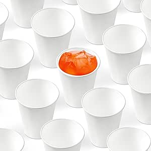 Amazon.com: Fitsu 12oz Paper Cups - 500 Count White Paper Coffee Cups