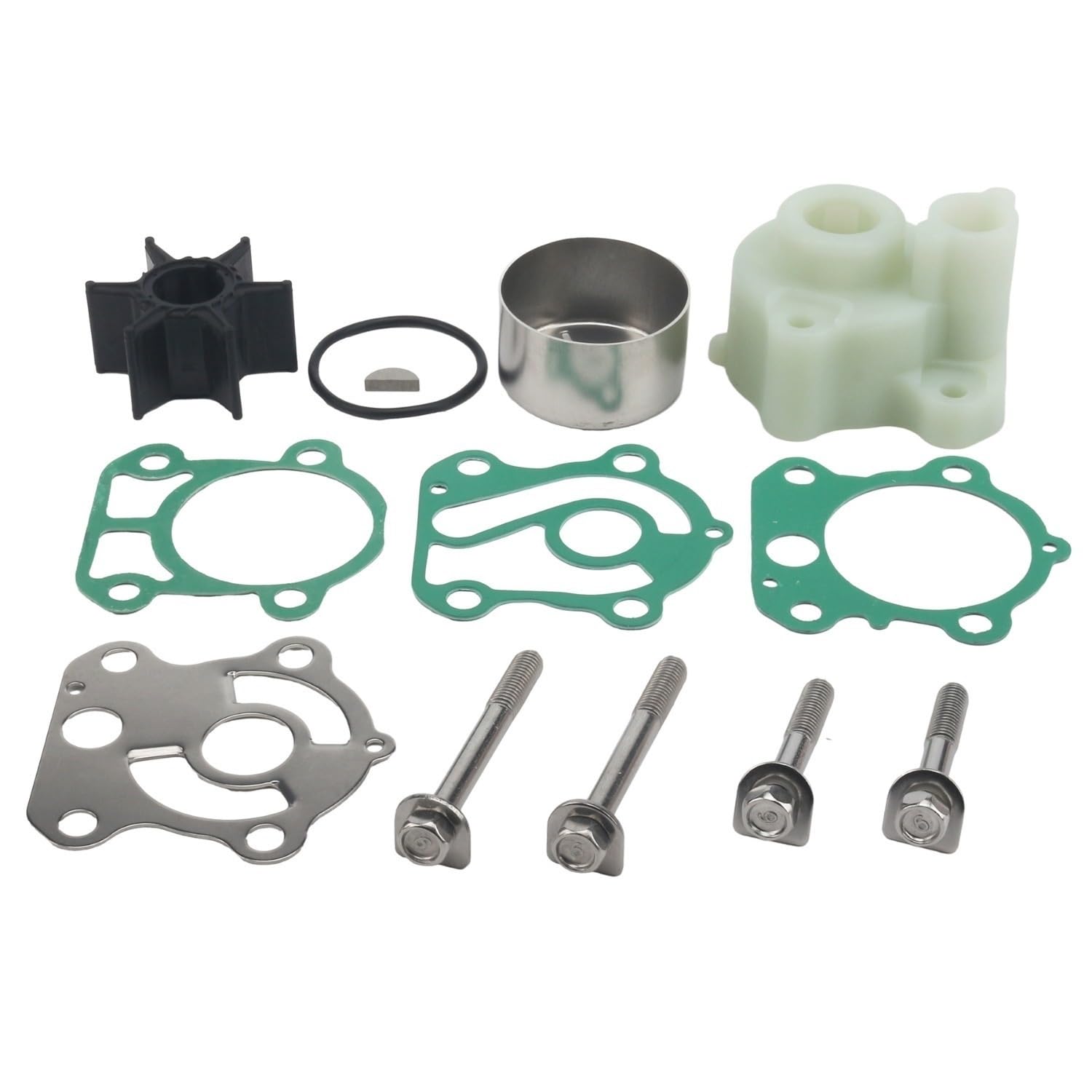 Parti marine 692-W0078-02 Kit girante pompa acqua con alloggiamento per fuoribordo Yamaha 2 tempi 60 70 75 80 85 90 HP 18-3370 692-W0078