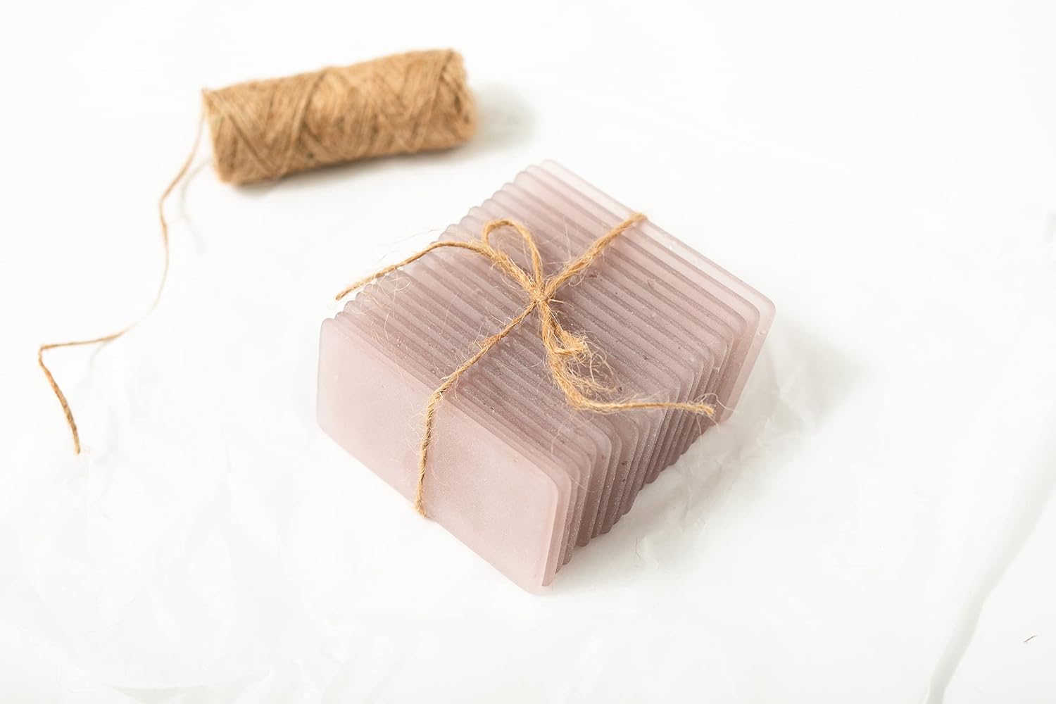 Sea glass place cards - Dusty rose tiles