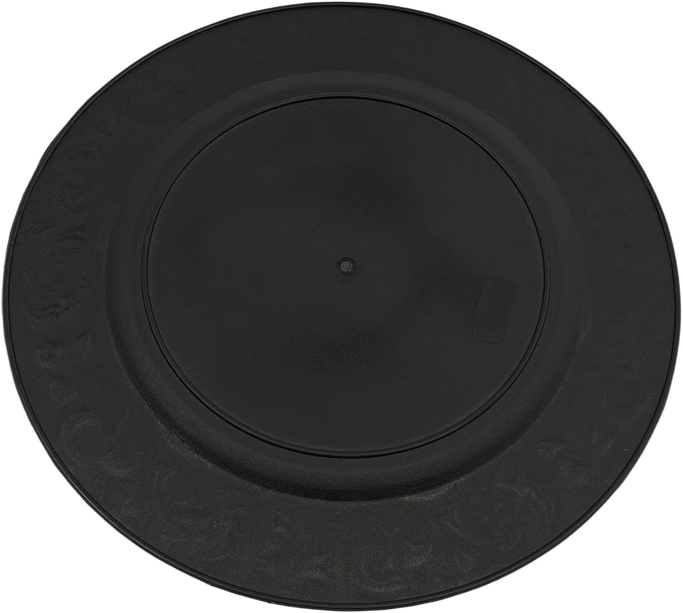 100 pcs Charger Plates, Round Embossed Reusable Serving Plates for Wedding Banquet Holiday Party, Green Decorative Dinnerware