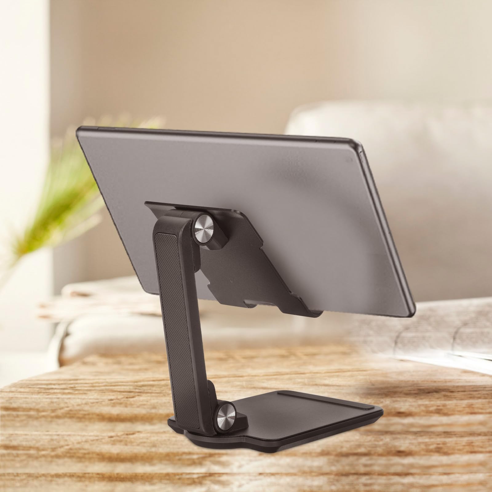 Soporte Portátil Ajustable para Teléfonos Móviles y Tabletas de Aleación de Aluminio, Diseño Plegable, Estable y Resistente para Oficina y Viaje