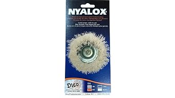 Dico Products 720083 Nonabrasive Cup Brush, White, 2.5 inch